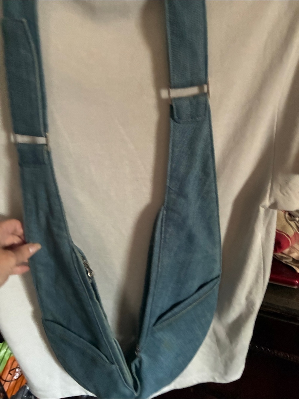 Casual Denim Blue Crossbody Sling Bag